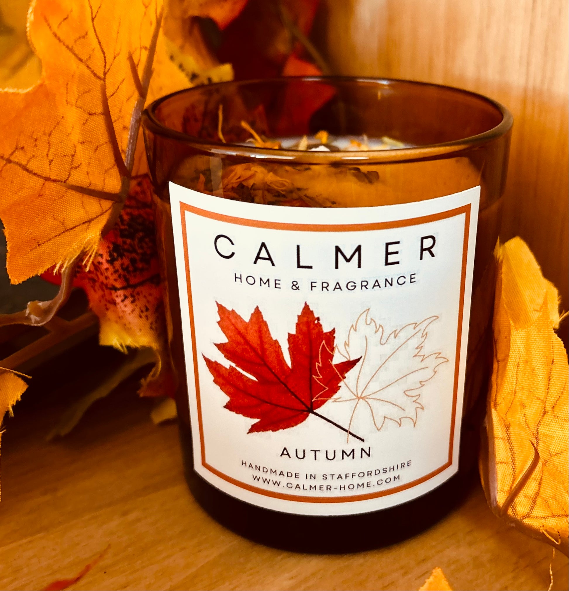 Autumn candle, autumn wax melts, hand made candles, calmer home fragrance, staffordshire made